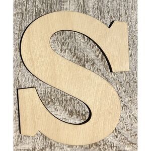 Wood Letter - ¼” Plywood – 4” Tall – Font01 - S